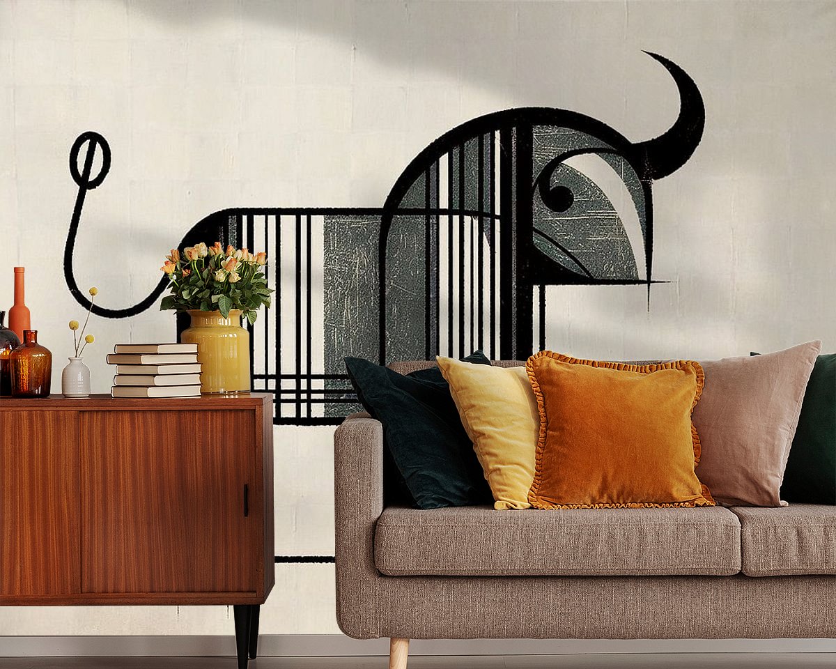Example of the artwork in a room