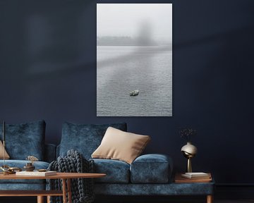 Destination Unknown | Lonely boat in the bay of Saint-Malo by RB-Photography