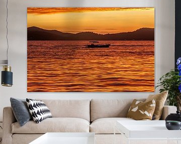 Kroatië : Avondsfeer boven Zadar van Photoart-Naegele
