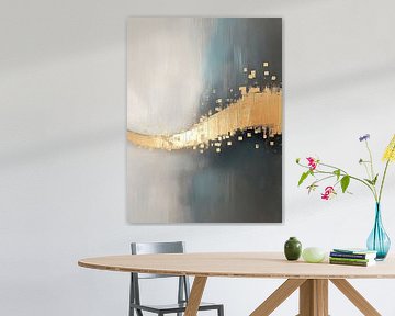 Abstract Blue | Echoes of Blue and Bronze