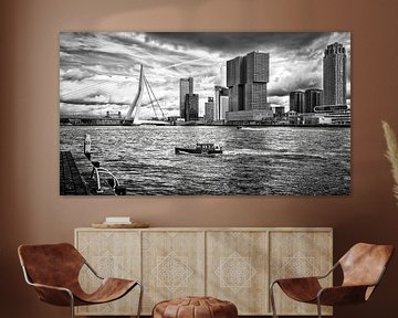 Skyline Wilhelminapier Rotterdam van Stedelijke landschappen - Rick Van der Poorten Fotografie