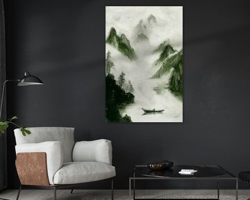 Lost in the Clouds | Green by Kanzo