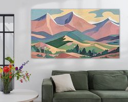 Example of the artwork in a room