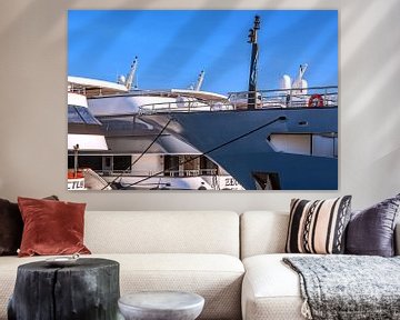 Kroatië : Jachten in de haven van Split van Photoart-Naegele