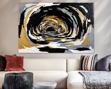 Abstracte tunnel met gouden accenten van Art & Soul Creations