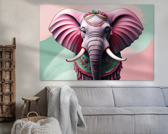 Example of the artwork in a room