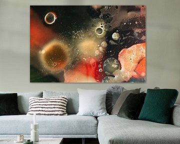 Kosmische drijfkracht (abstracte macro fotografie)