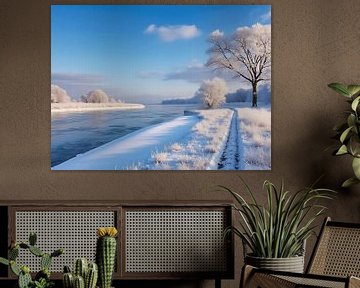 Winterlandschap op de Biesbosch 1 van The Photo Artist