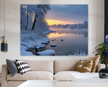 Winterlandschap op de Biesbosch 2 van The Photo Artist