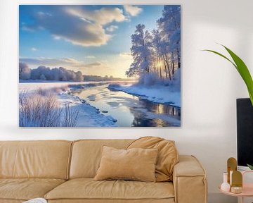 Winterlandschap op de Biesbosch van The Photo Artist