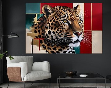 Modern art of a jaguar by Art & Soul Creations