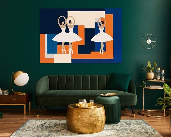 Example of the artwork in a room