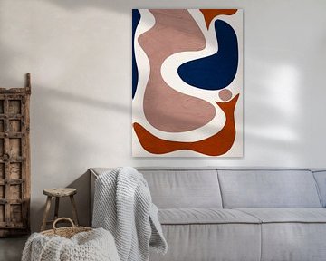 Organische abstracte kunst - aardse tinten