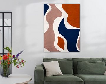 Organische abstracte kunst - aardse tinten