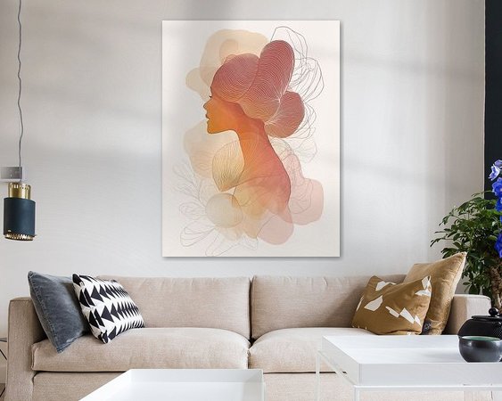 Example of the artwork in a room