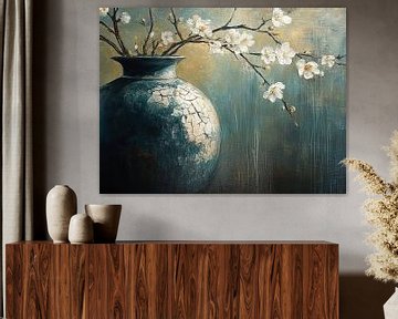 Fragile Life in Cracked Vase by Zen and More