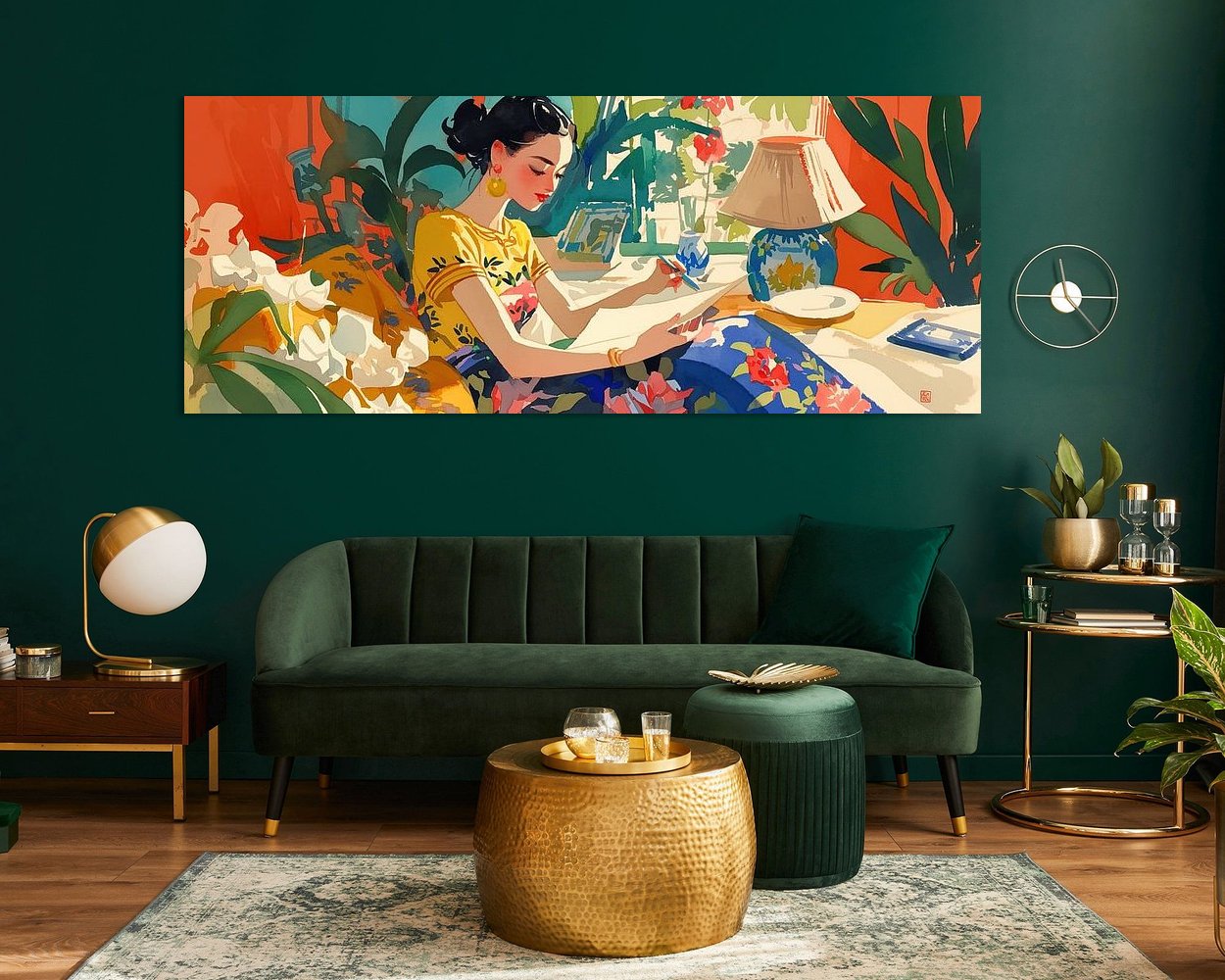 Example of the artwork in a room