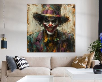 Haunting Smile Canvas van Kunst Kriebels