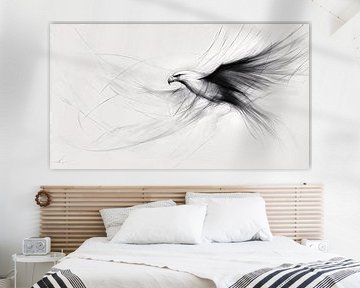 Adelaar met abstracte vleugels van Frank Heinz