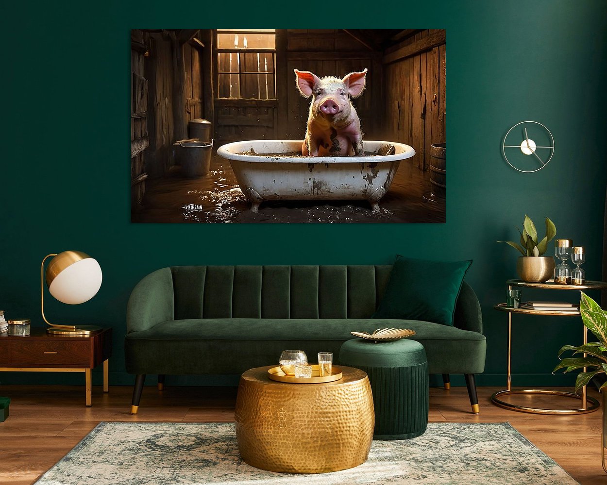 Example of the artwork in a room