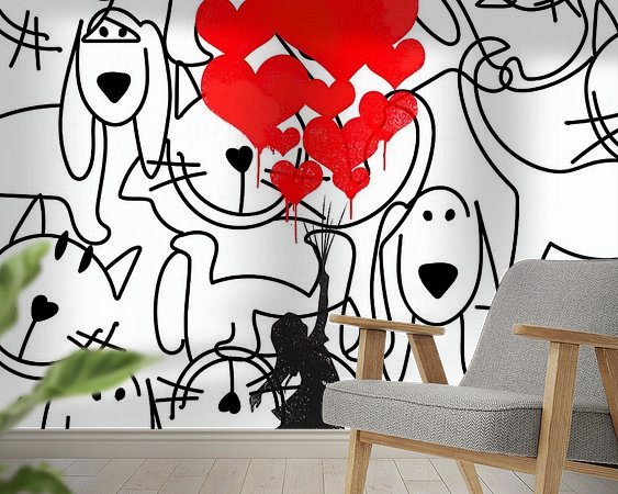 Example of the artwork in a room