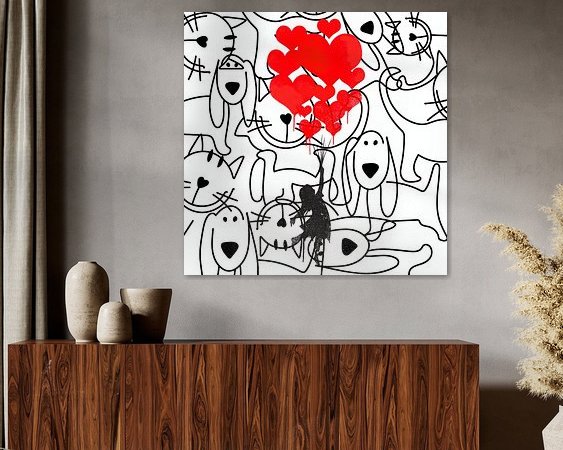 Example of the artwork in a room