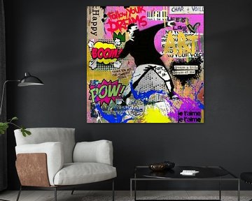 Banksy - Hommage - Kunst met liefde - Volg uw droom van Team W 32 Gallery