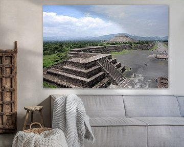 Majestic view of Teotihuacan