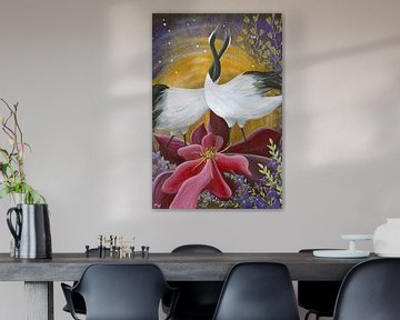 Crane Love van Art Studio Marjo Vliek