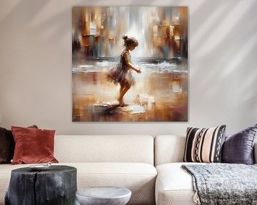 Child on the Beach van FoXo Art