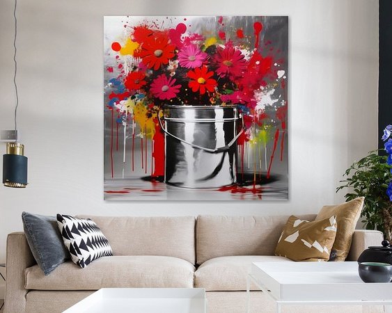 Example of the artwork in a room