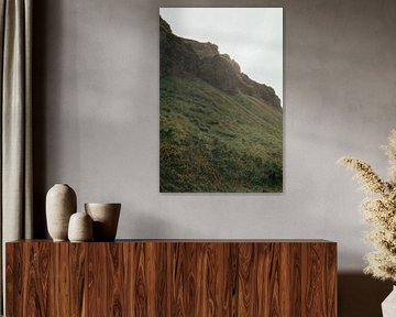 Grünes Island mit Sonnenuntergang von Miranda Reisfotografie Prints