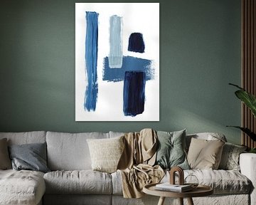 blue white abstract