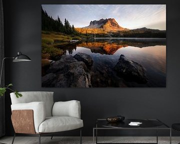 Spiegelung im Bergsee