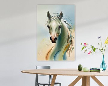 Sierlijk paard in zachte kleuren van Art & Soul Creations