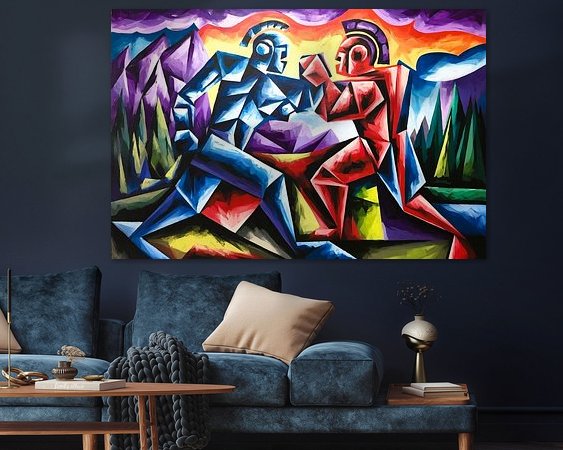 Example of the artwork in a room