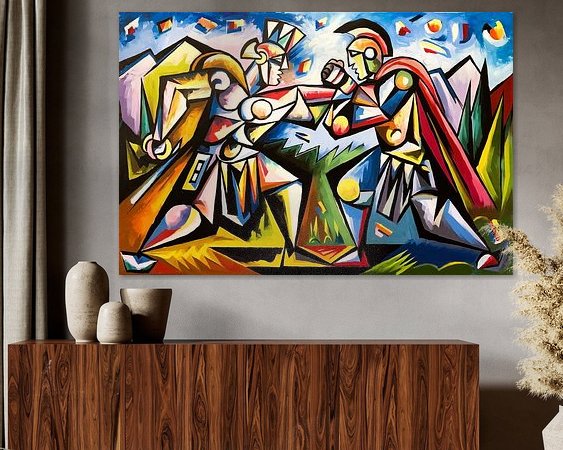 Example of the artwork in a room