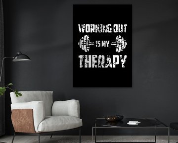 Trainen is mijn therapie van Quotes Motivation