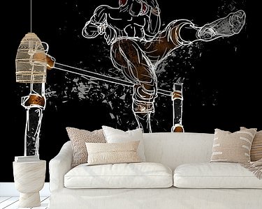 Example of the artwork in a room