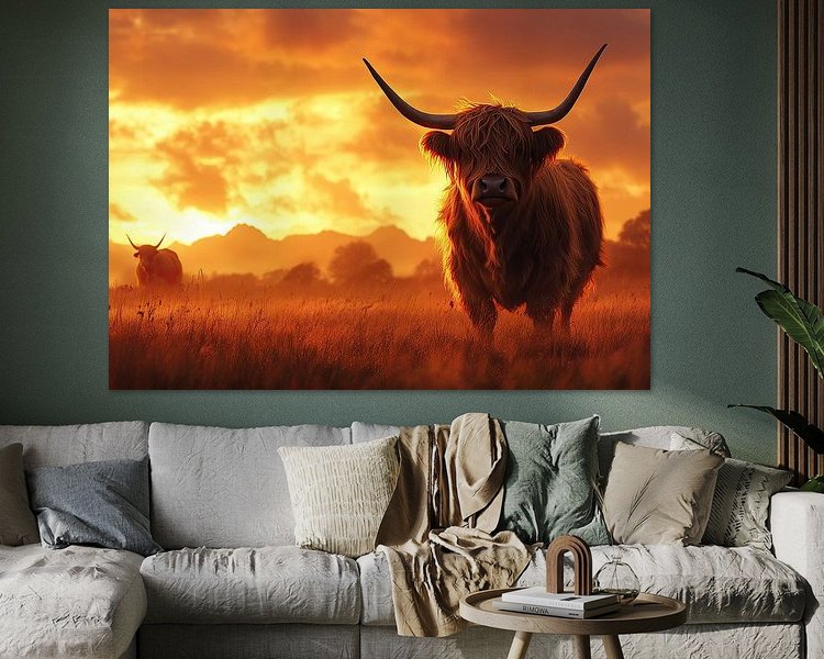 Example of the artwork in a room