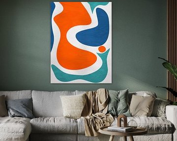 Organic abstract art - Colour tones by Online Arts