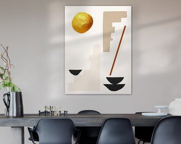 Organic abstract art - earthy tones by Online Arts