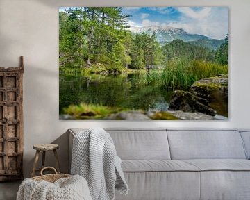 An idyllic view of the Fernsteinsee lake by Mandy Faulhaber