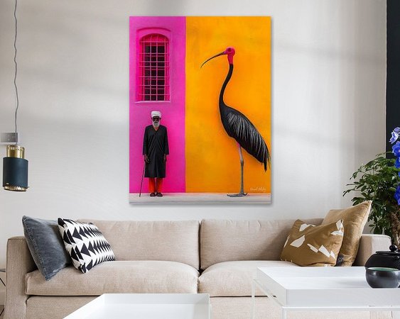 Example of the artwork in a room