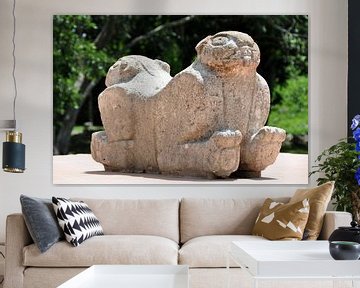 Mystieke beelden in Uxmal van Frank Photos