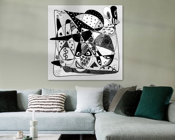 Example of the artwork in a room