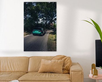 Green BMW M3 G80 in a Peaceful, Forest Setting by Sebastiaan van 't Hoog