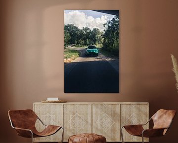 Green BMW M3 G80 in a Peaceful, Forest Setting by Sebastiaan van 't Hoog