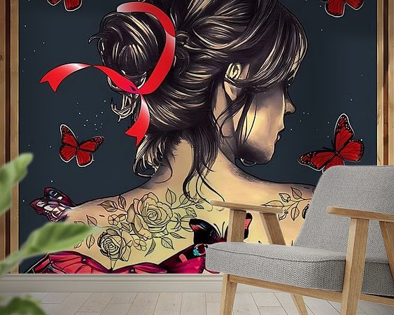 Example of the artwork in a room