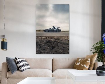 Audi R8 V10 met een Prachtig Zeezicht op de Achtergrond van Sebastiaan van 't Hoog